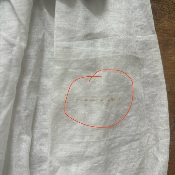 a Shappe| Off the Shoulder| White and Blue embroidered top| Medium/Large - Picture 6 of 6